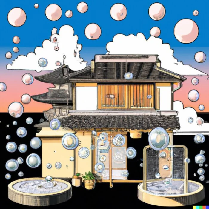The Peak and the Inevitable Burst Of The Bubble In Japan - Digital Art 
