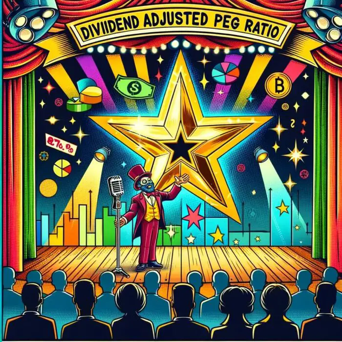 The Star Of The Show: Dividend Adjusted PEG Ratio - Digital Art 