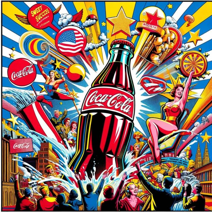 Case Study 1: The Sweet Success of Coca-Cola - digital art 