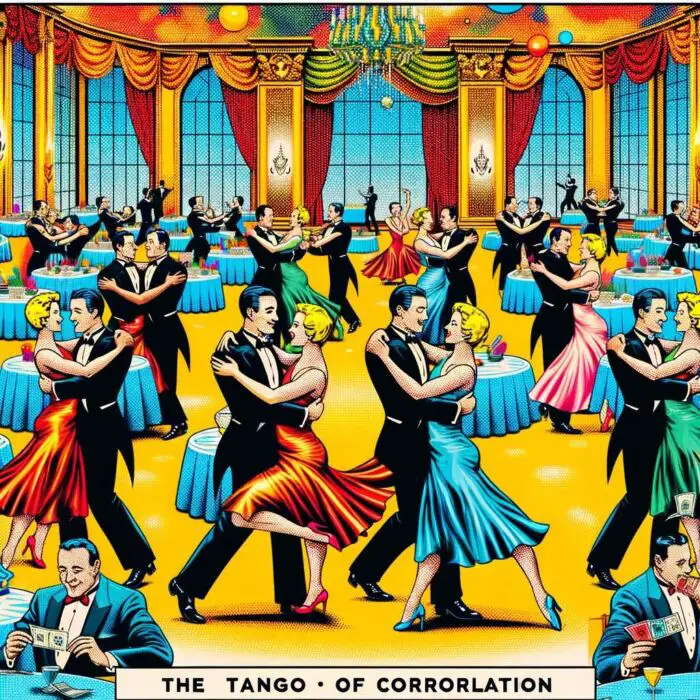 The Tango of Correlation - digital art 