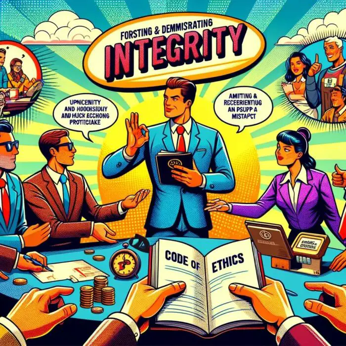 Tips for Small Business Owners on How to Foster and Demonstrate Integrity in Business Practices - digital art 
