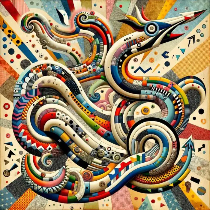 Trend Following Investing Strategy Is Like A Serpentine Snake - Digital Art 