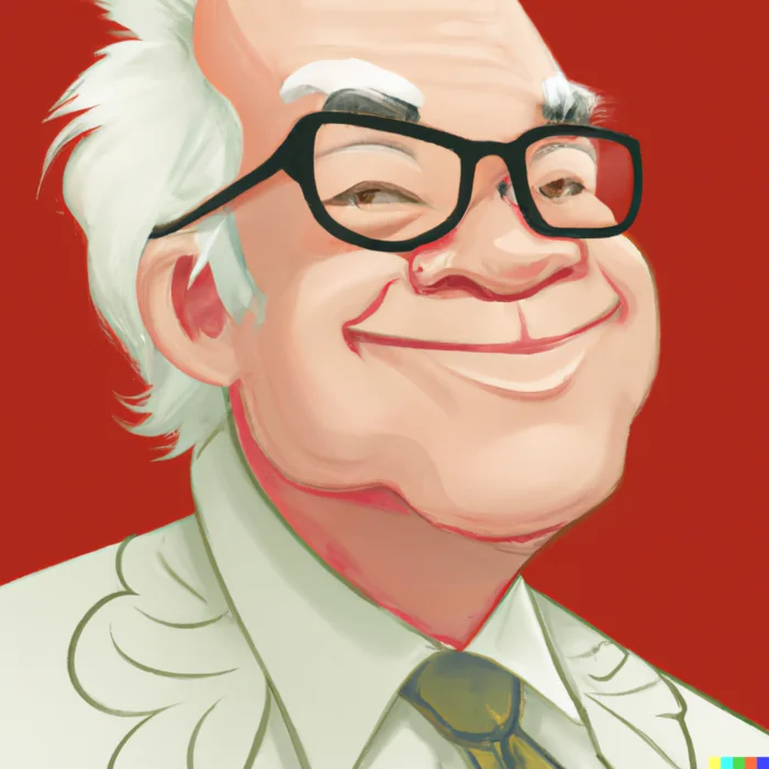 Warren Buffett Avoiding Herd Mentality - Digital Art 