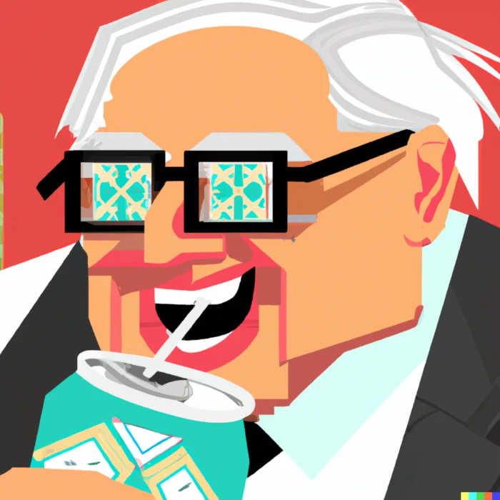 Warren Buffett Coca Cola Investment - Digital Art 