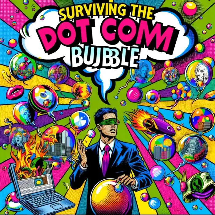 Warren Buffett Survived The Dot Com Bubble - Digital Art 