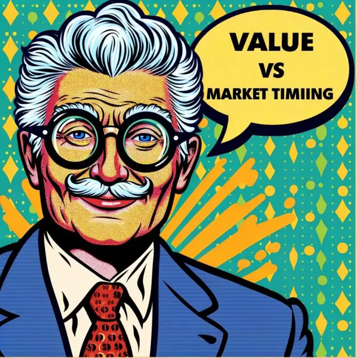 Warren Buffett Value vs Market Timing - Digital Art 