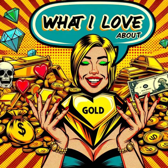 What I Love About Gold - Digital Art 