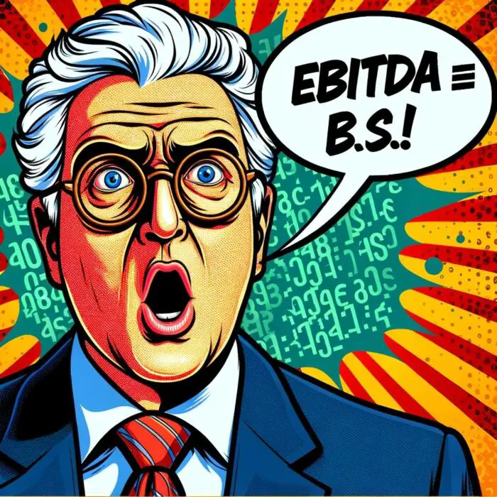 Charlie Munger EBITDA is Bull-Shit Quote - Digital Art 