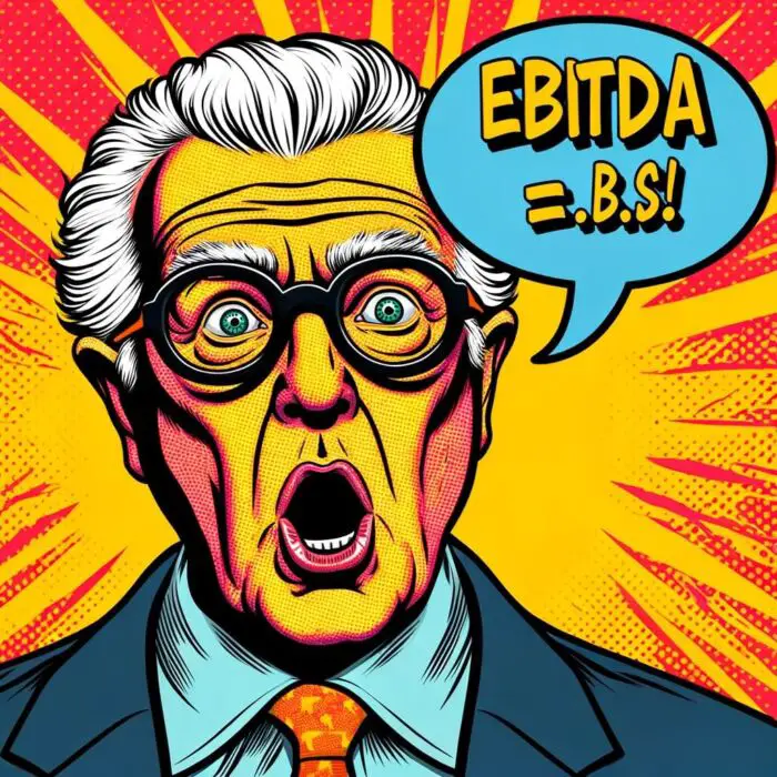 EBITDA is Bullshit is one of Charlie Munger's finest quotes - digital art