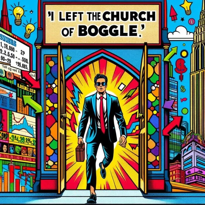 I left the Church Of Bogle as investor - digital art 