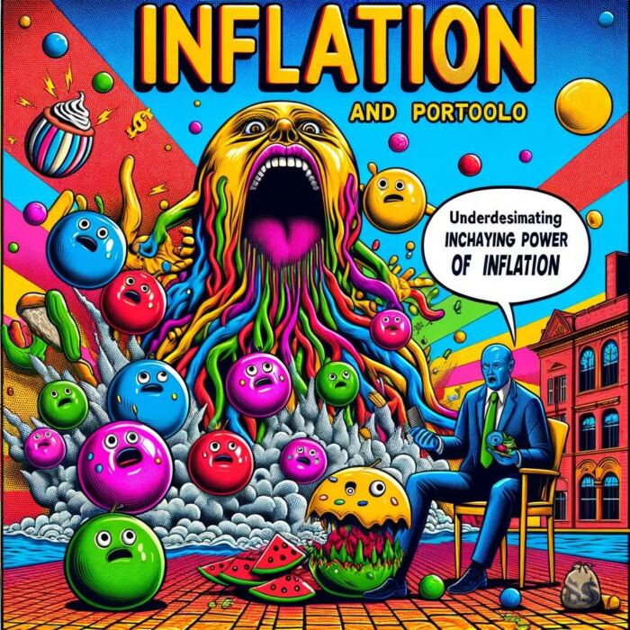 Inflation Risks and Portfolio Erosion - digital art 
