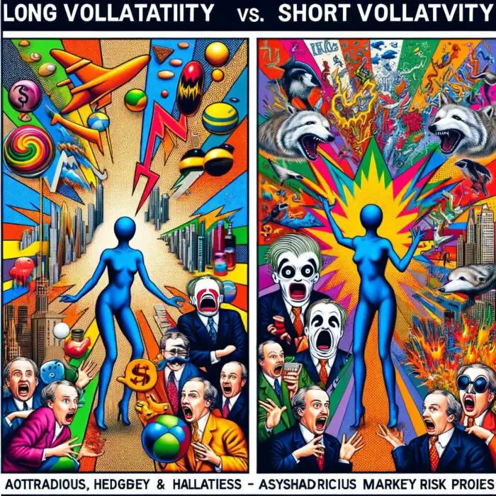 Key Differences Between Long and Short Volatility - digital art 