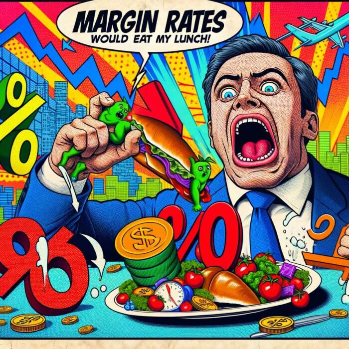 Margin Rates Would Eat My Lunch - Digital Art 