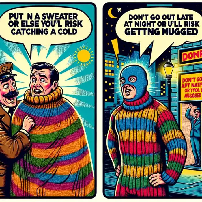 Put On A Sweater Or Else You Will Catch A Cold - digital art 