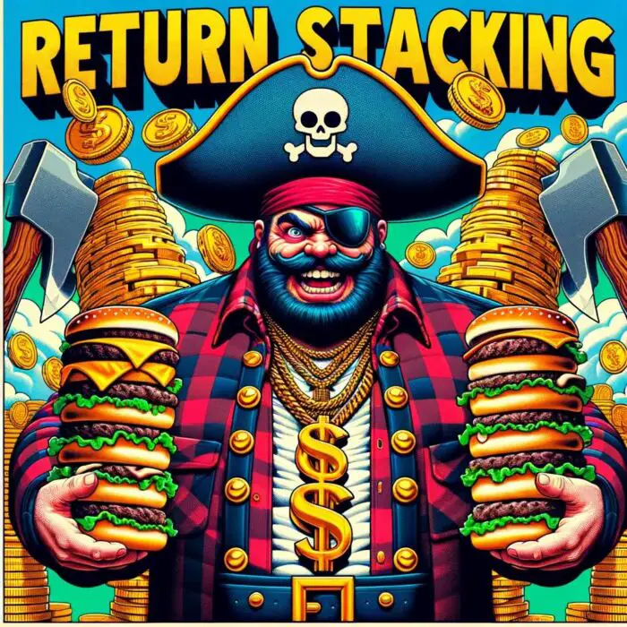 Return Stacking Hamburgers As A Greedy Pirate - digital art 