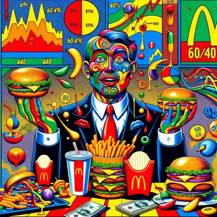 60/40 Is The McDonalds Of Investing Portfolios - digital art 