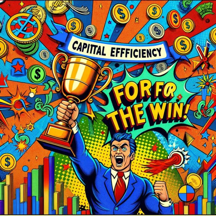 Capital Efficiency For The Win! - digital art 