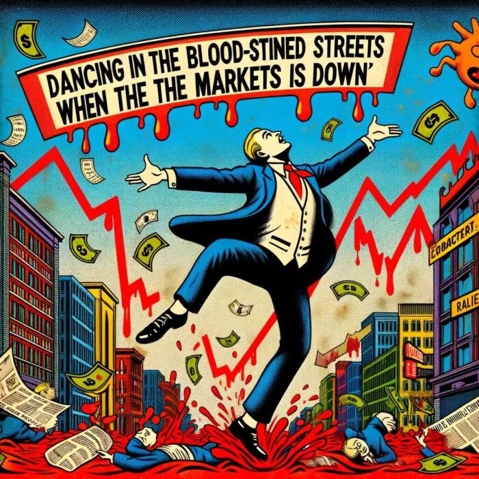 Dancing In The Blood Stained Streets When The Markets Are Down - digital art 
