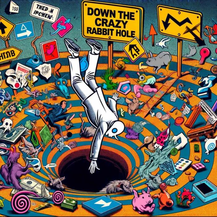 Down The Trend-Following Rabbit Hole - digital art 