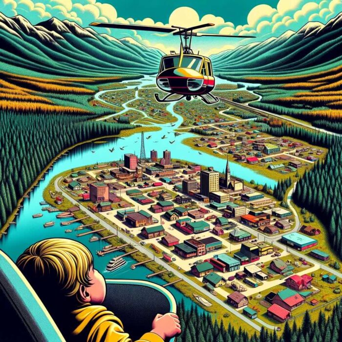 I grew up in the resource based town of Gold River on Vancouver Island, British Columba, Canada and it impacted me as an investor Nomadic Samuel - digital art 