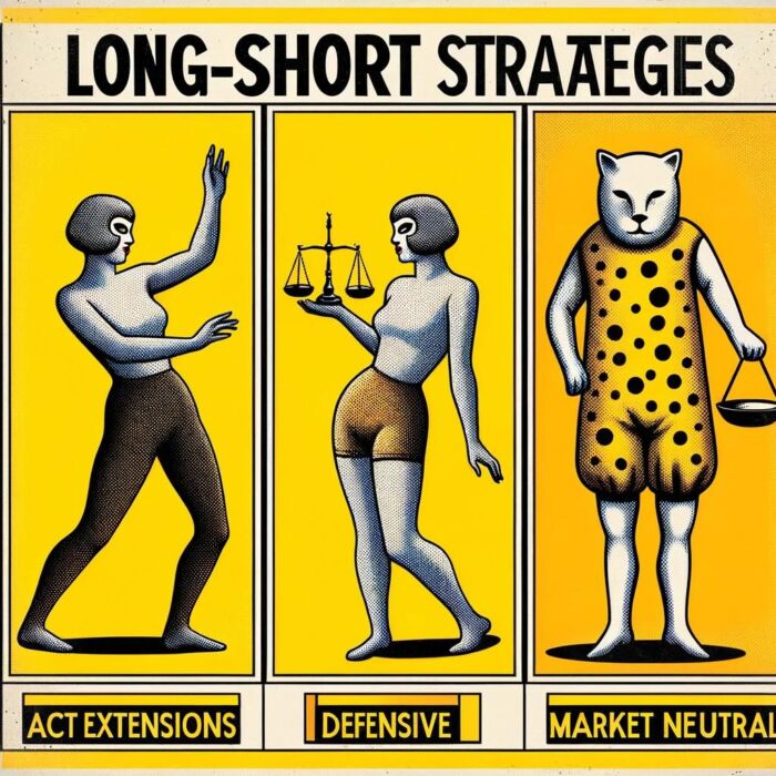 Long-Short Equity Strategies Include Active Extensions, Defensive and Market Neutral - digital art 