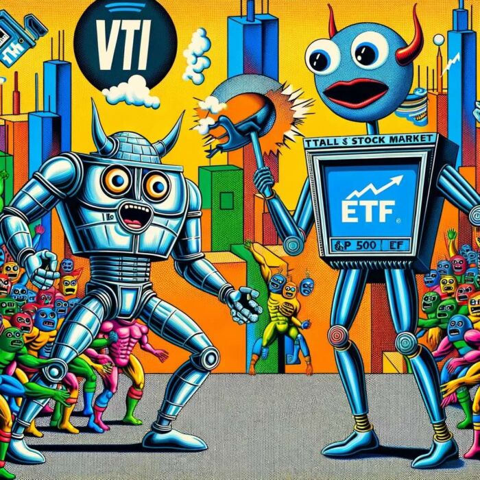 Pros and Cons: A Comprehensive Look at VTI and VOO ETFs - digital art 