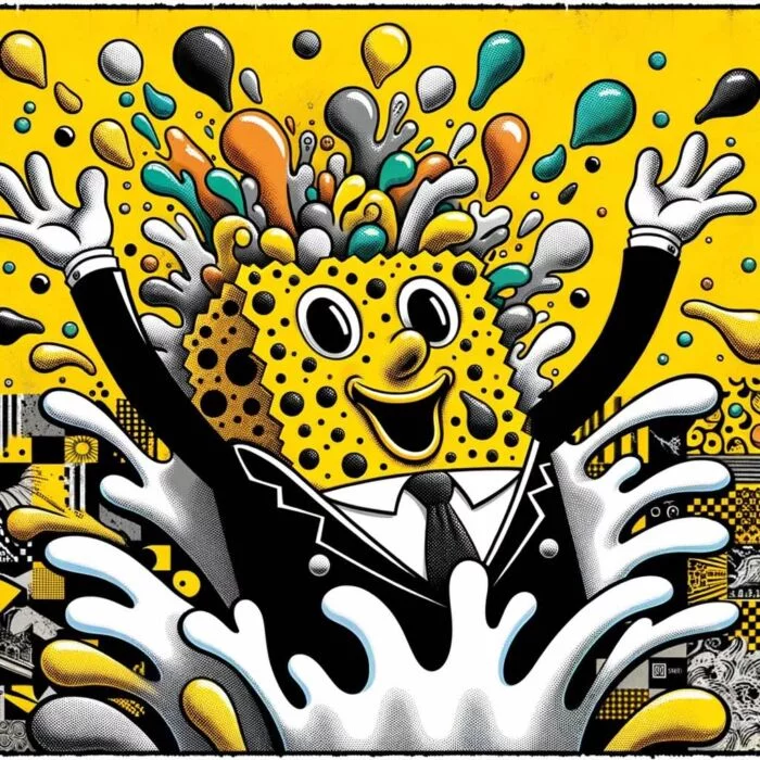 Sponge Investor Remaining Curious And Open Minded - digital art 