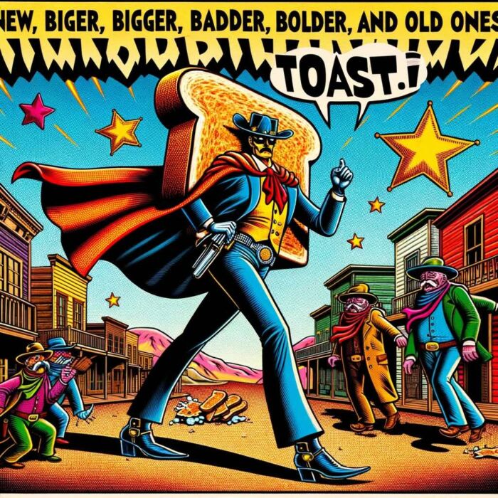 They’re toast because a bigger, badder and bolder sheriff waltzed into town. - digital art 