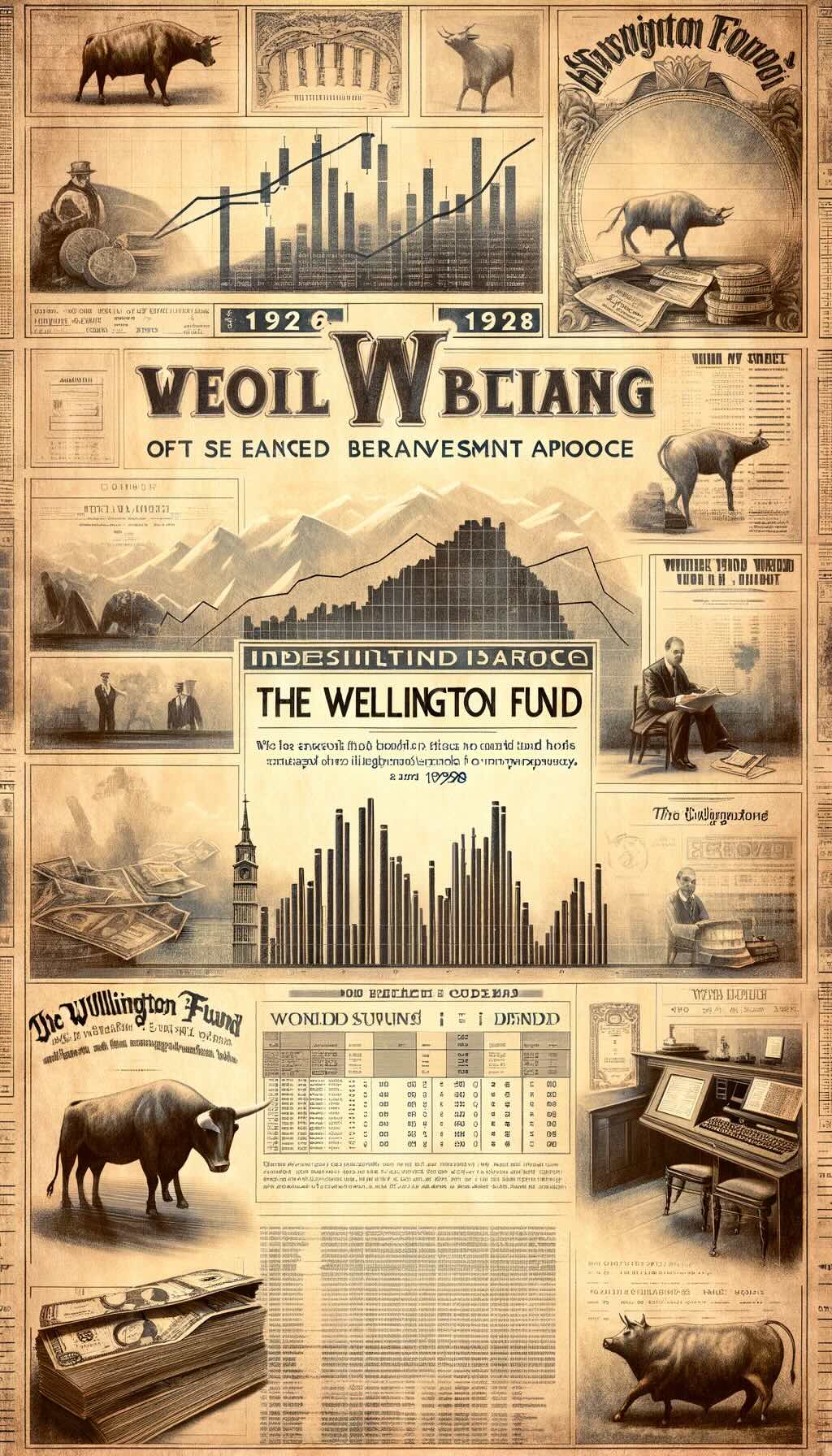 Wellington Fund capturing its innovative balanced investment approach from 1928