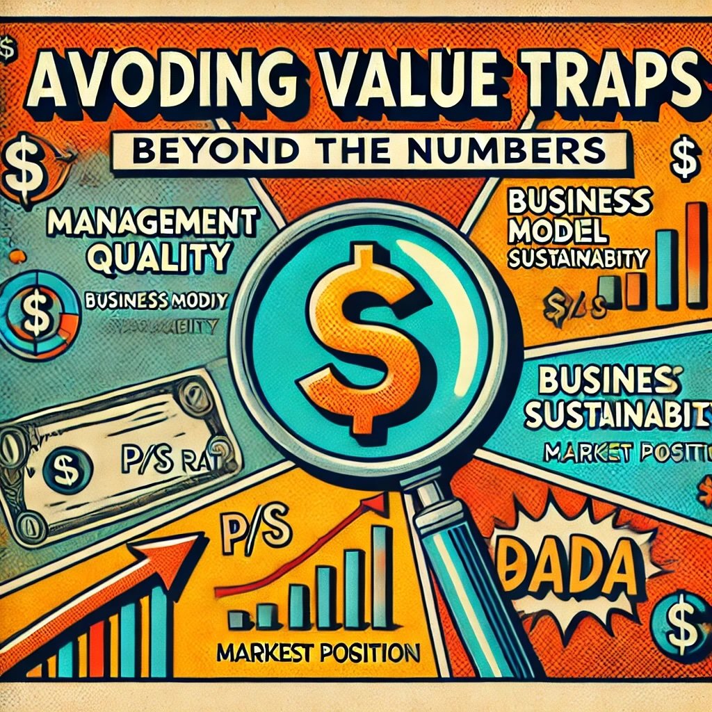 Avoiding Value Traps: Beyond the Numbers emphasizing key factors like management quality, business model sustainability, and market position