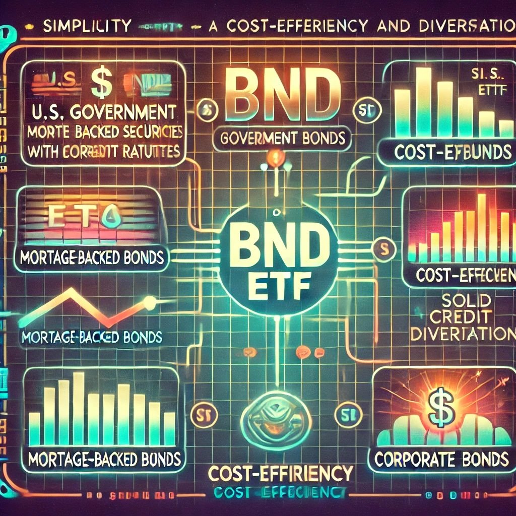 BND ETF role as a comprehensive bond market investment tool diversification across U.S. government bonds, mortgage-backed securities, corporate bonds with solid credit ratings