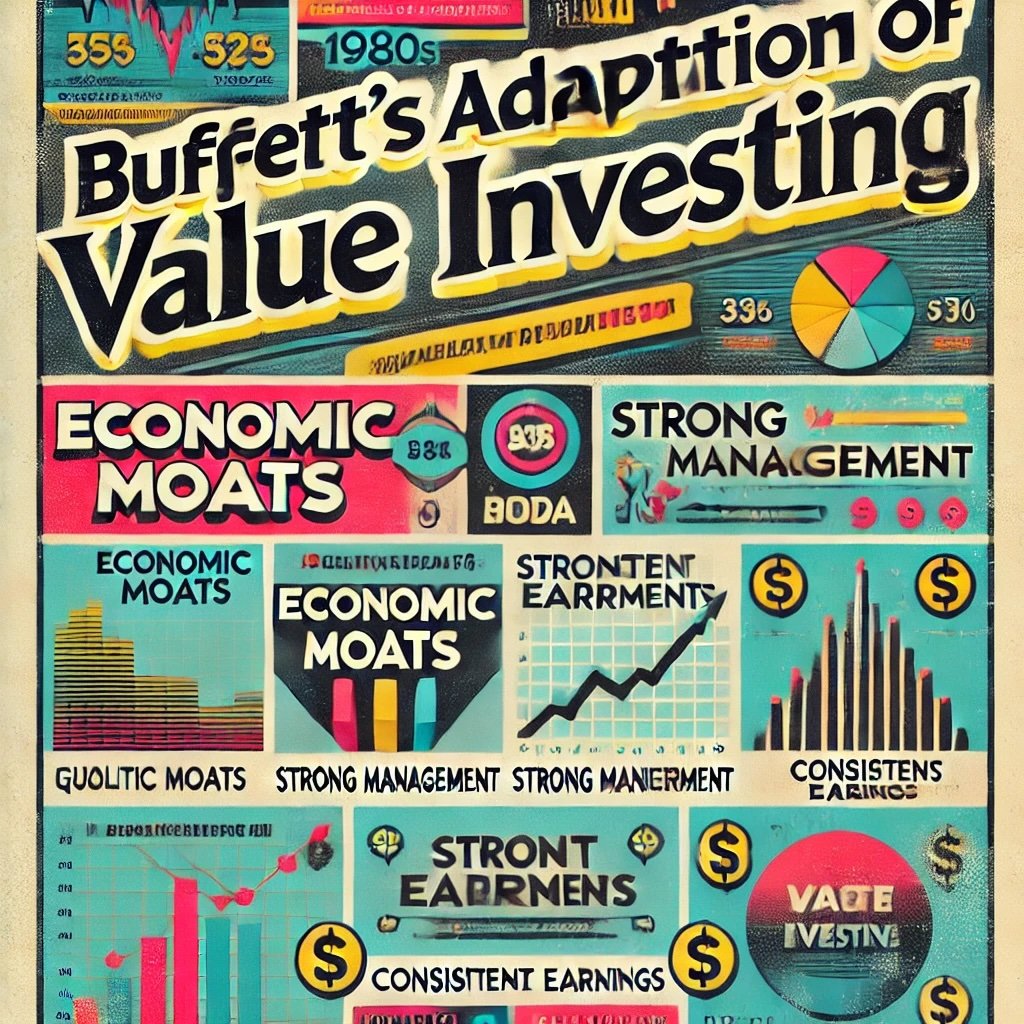 Buffett's Adaptation of Value Investing highlight his key investment principles