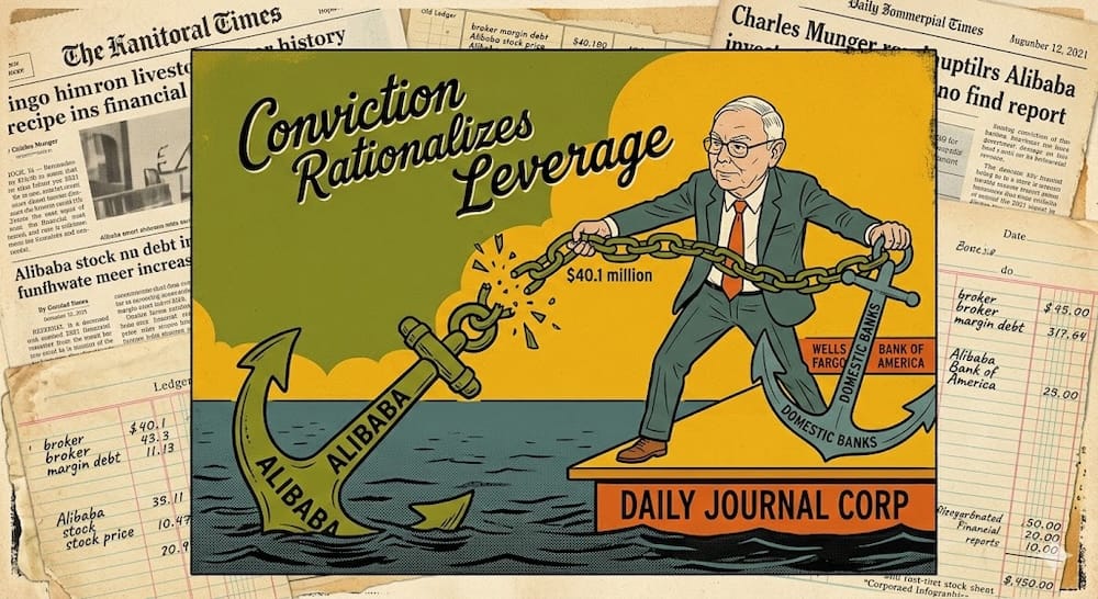 El error de margen en Alibaba de Charlie Munger: El riesgo del apalancamiento ejecutable Una plataforma corporativa desequilibrada por el uso de deuda de margen para financiar una posición en acciones