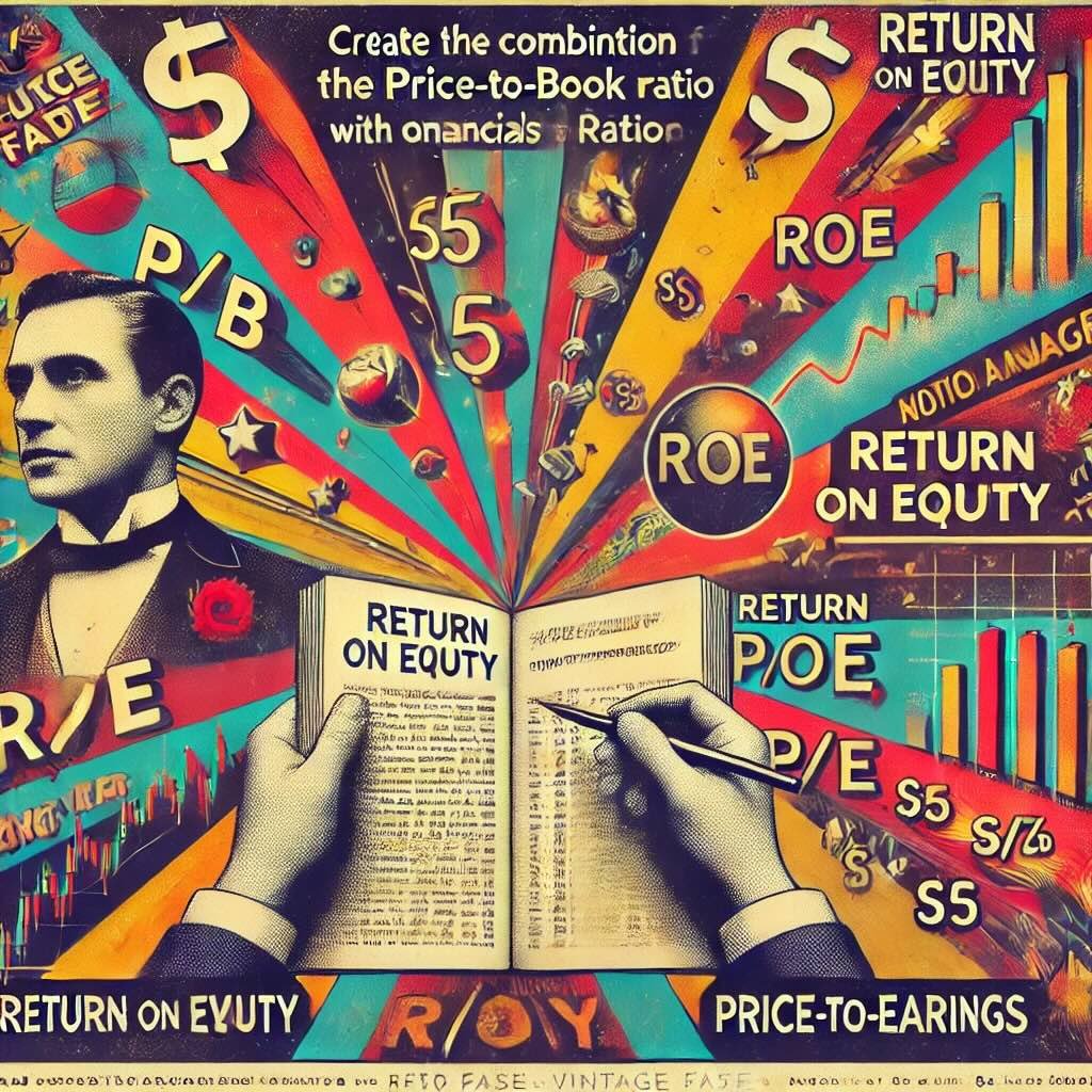 combination of the Price-to-Book (P/B) ratio with other financial metrics like Return on Equity (ROE) and Price-to-Earnings (P/E) ratio