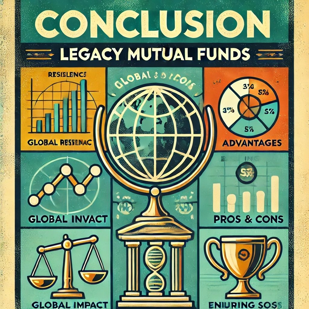 Conclusion Legacy Mutual Funds concept encapsulates the resilience, strengths, and continued relevance of these long-standing investment vehicles highlights their proven performance, seasoned management, and role as core portfolio holdings while addressing modern challenges and risks. This visual underscores the balance between stability and innovation in crafting well-rounded investment strategies. 