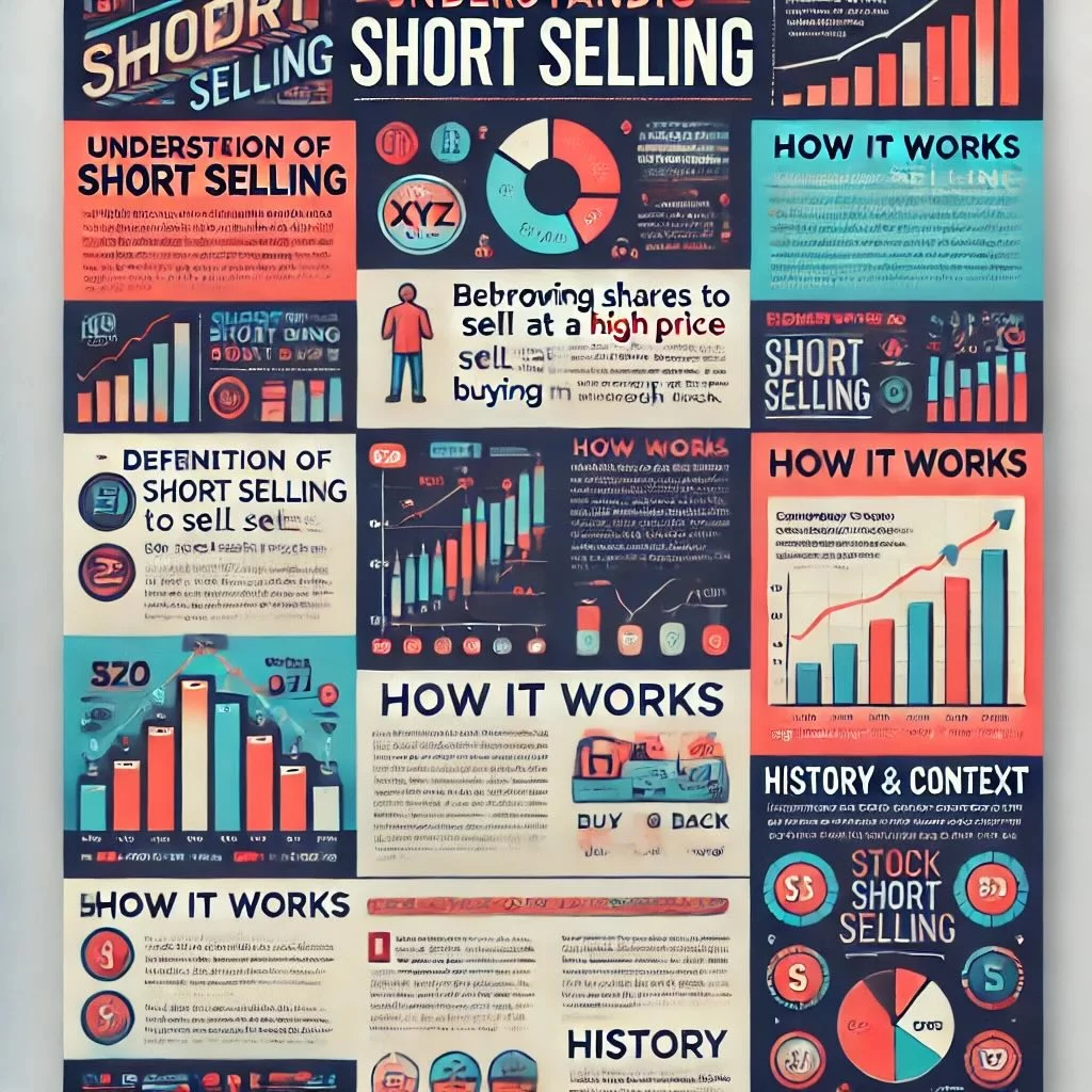 definition of short selling, how it works with a hypothetical example, and its historical context