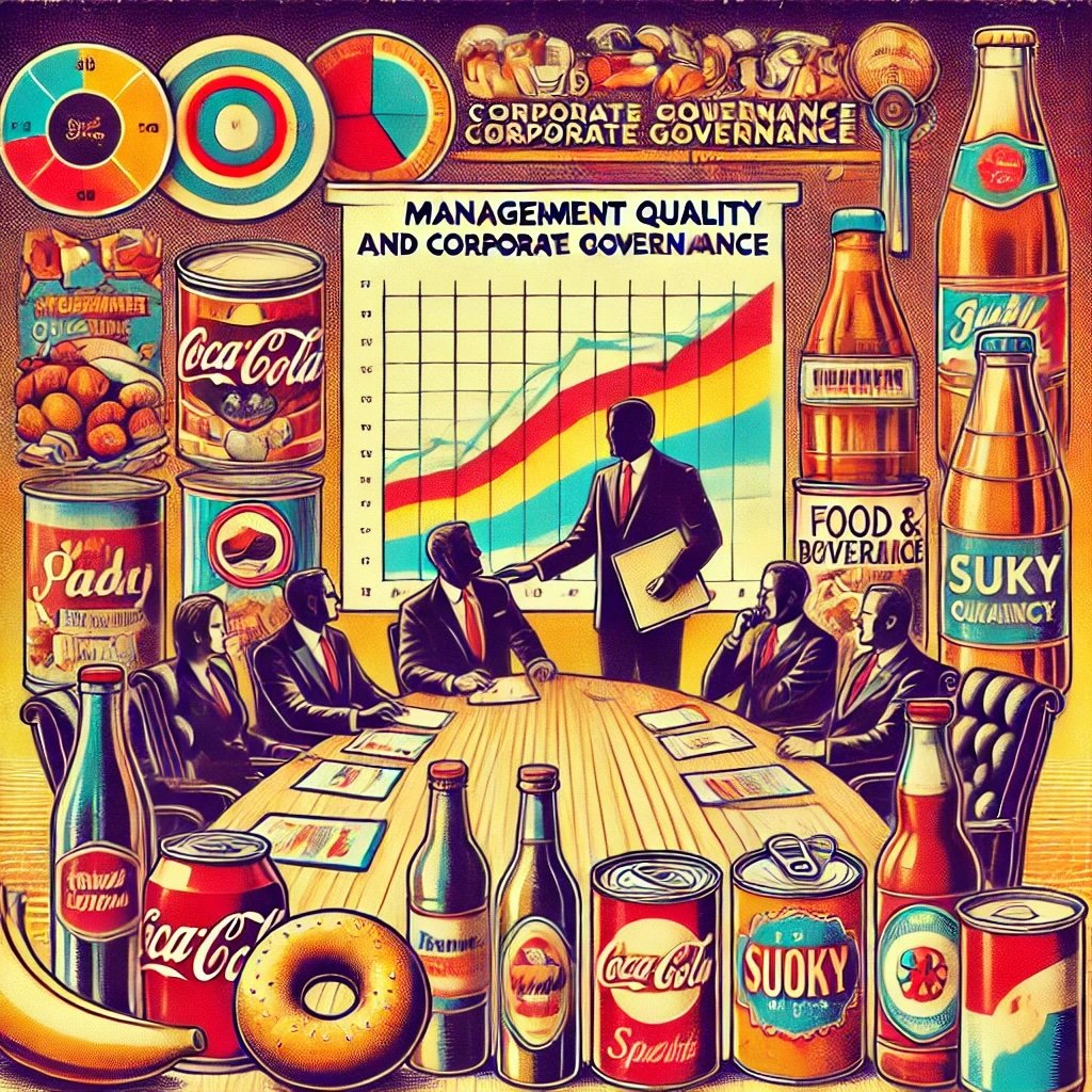 emphasizing the significance of management quality and corporate governance in investment decisions, set within the vibrant and nostalgic food and beverage industry context