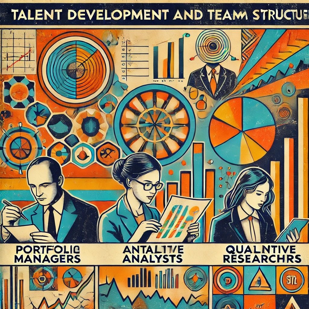 focusing on talent development and team structure representations of portfolio managers, analysts, and quantitative researchers