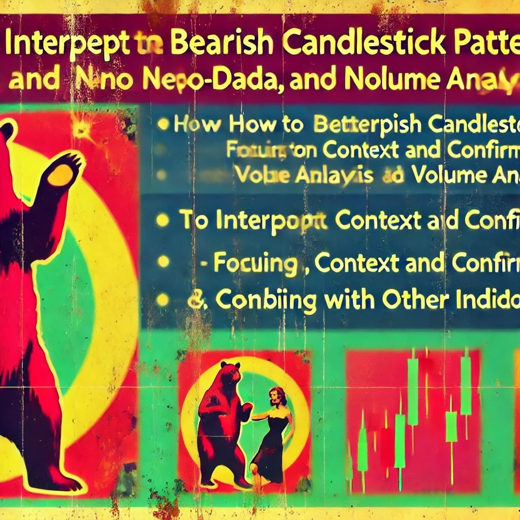 how to interpret bearish candlestick patterns, focusing on Context and Confirmation, Volume Analysis, and Combining with Other Indicators