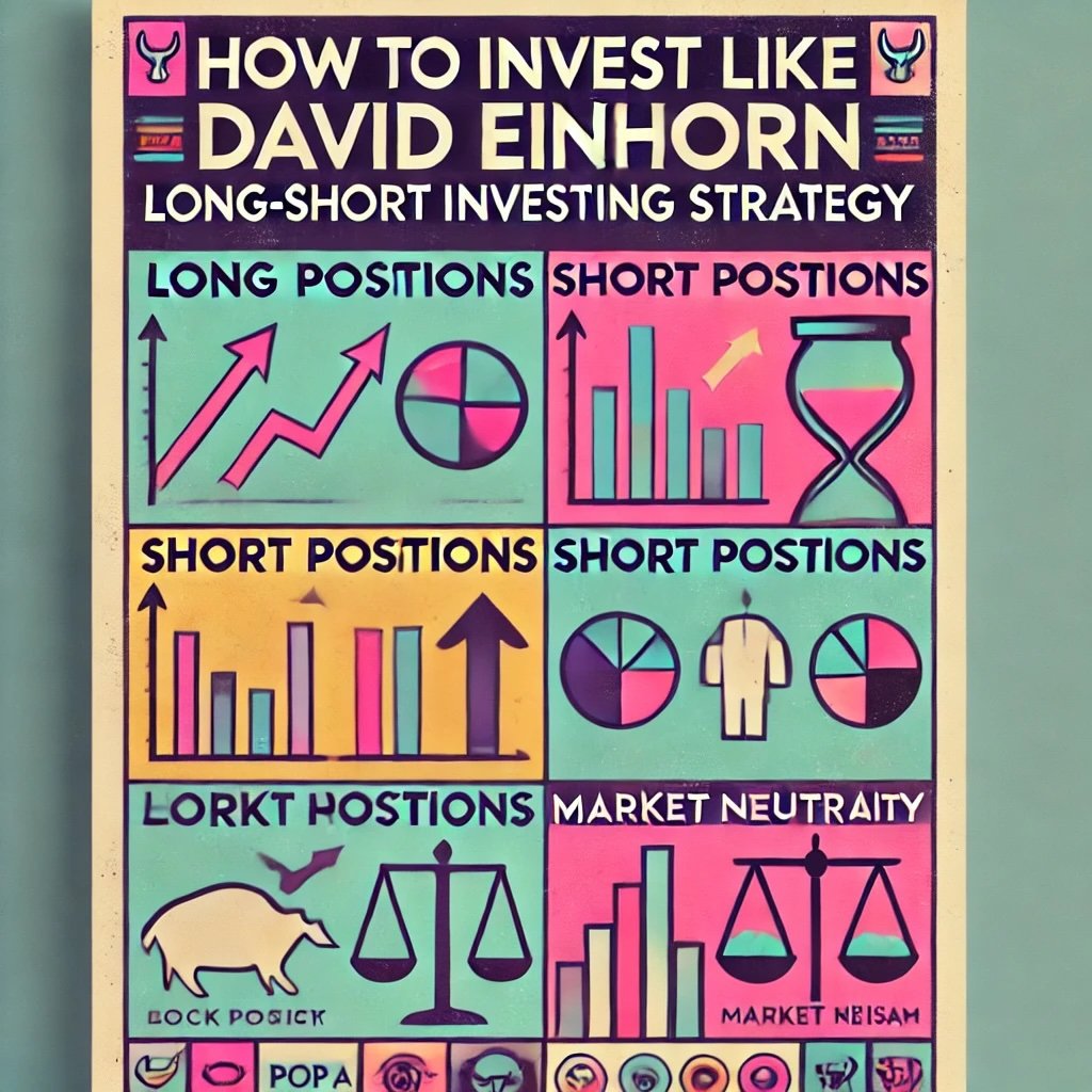 How to Invest Like David Einhorn Long-Short Investing Strategy captures key concepts like long positions, short positions, and market neutrality