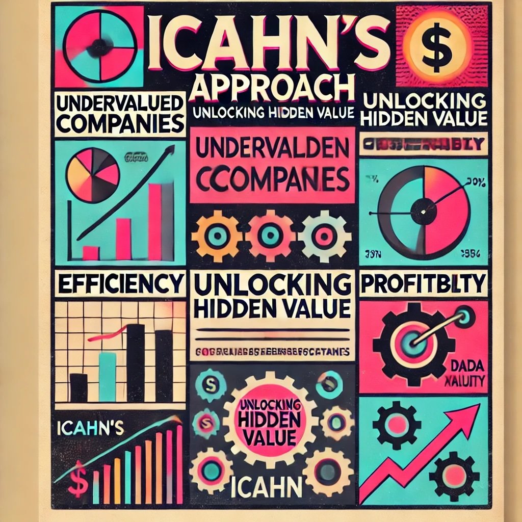 Icahn's Approach Unlocking Hidden Value highlights key concepts like efficiency, profitability, and corporate restructuring