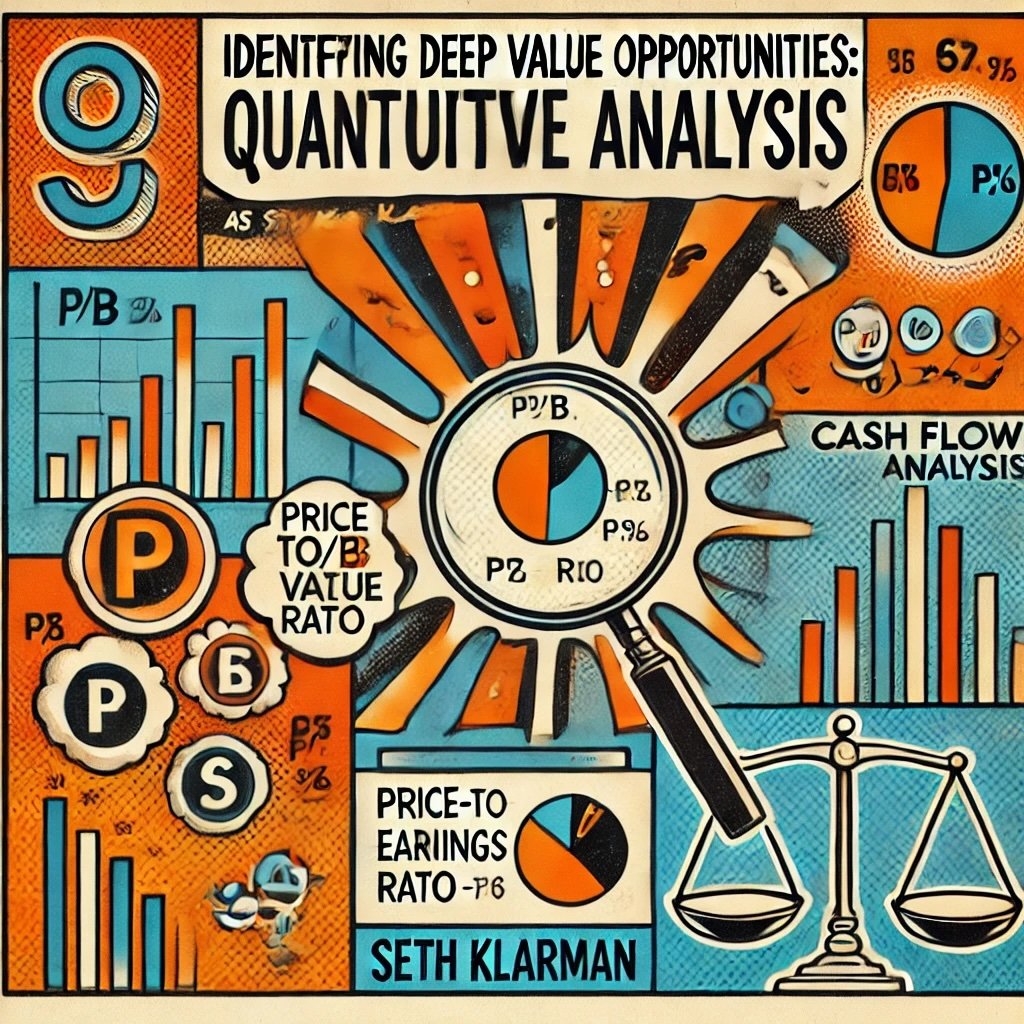 Identifying Deep Value Opportunities Quantitative Analysis highlighting key financial metrics such as the P/B ratio, P/E ratio, and cash flow analysis