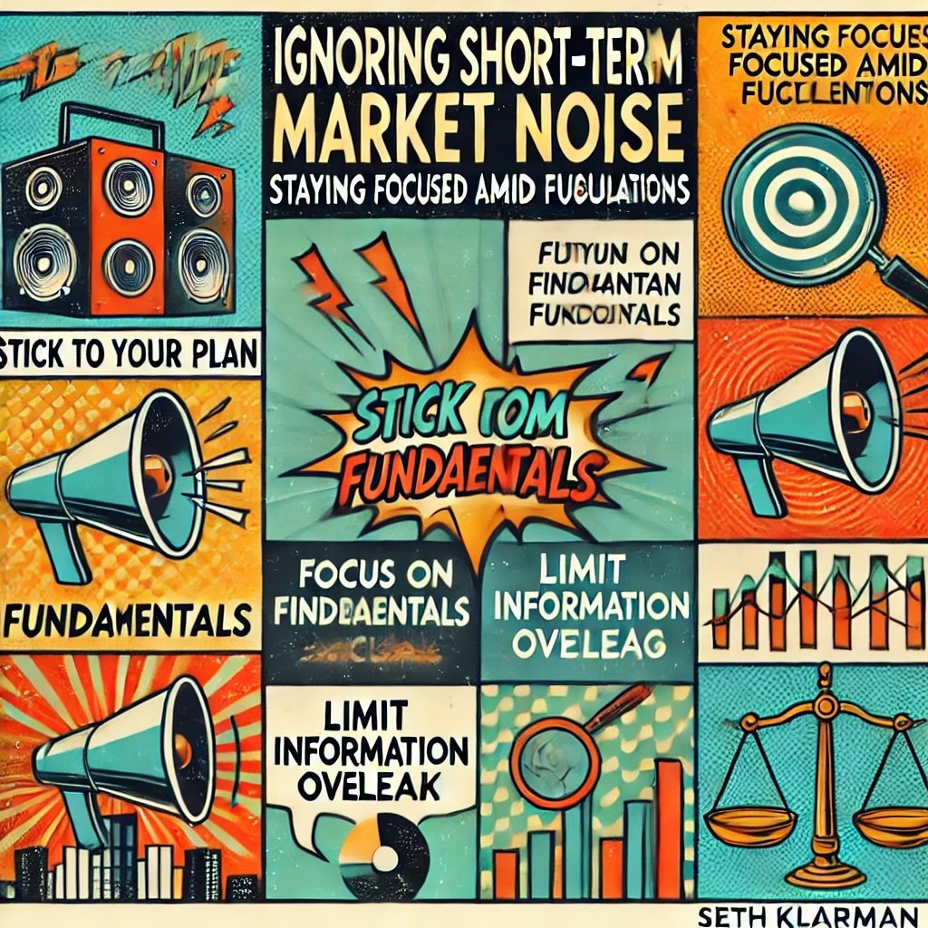 Ignoring Short-Term Market Noise Staying Focused Amid Fluctuations featuring key strategies like sticking to your plan, focusing on fundamentals, and limiting information overload