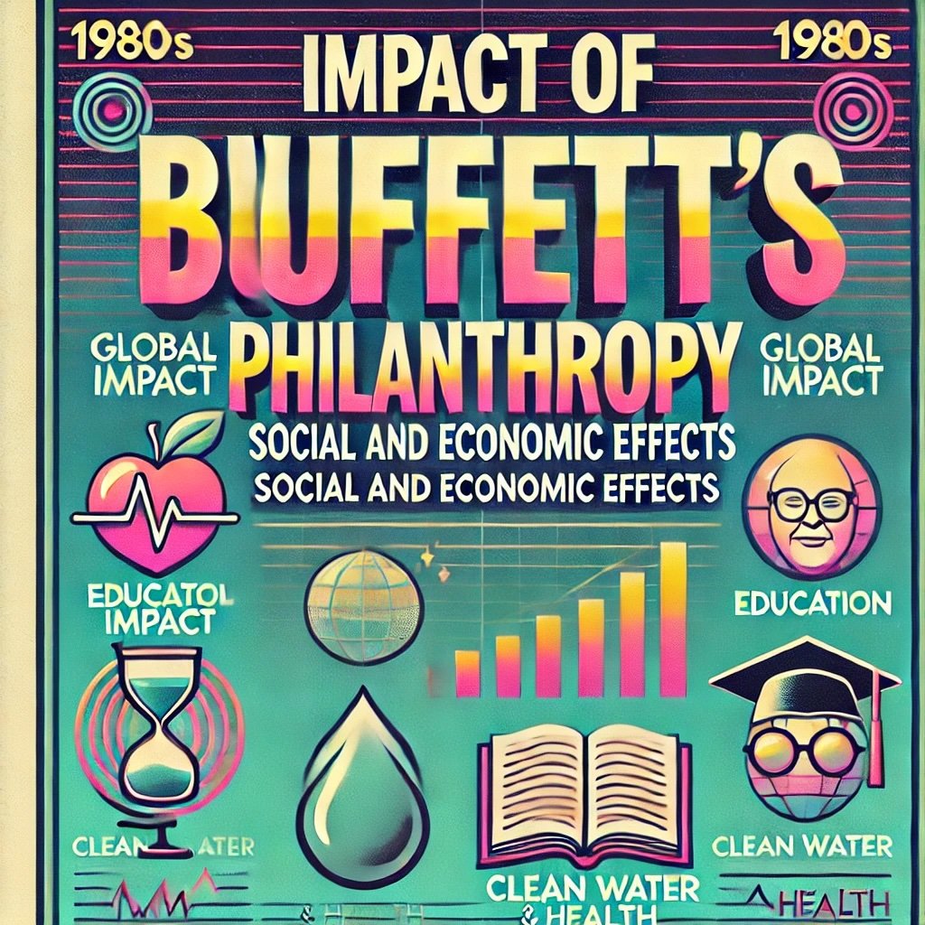 Impact of Buffett's Philanthropy Social and Economic Effects design captures the widespread social and economic influence of Buffett's strategic philanthropy