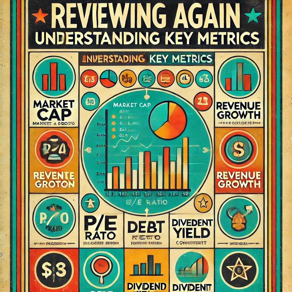 importance of understanding key stock metrics before making investment decisions how tools like market cap, P/E ratio, and revenue growth provide crucial insights