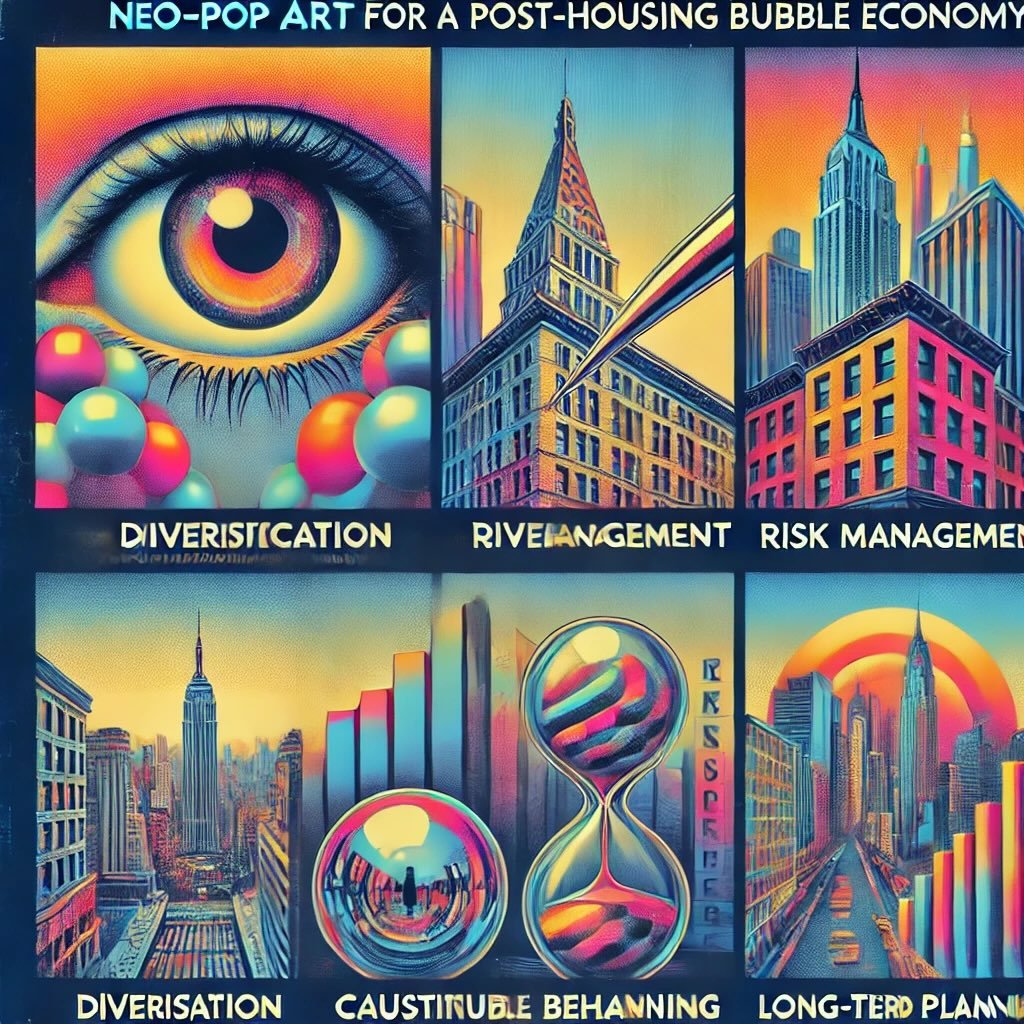 investment strategies for a post-housing bubble economy, emphasizing diversification, risk management, and long-term planning