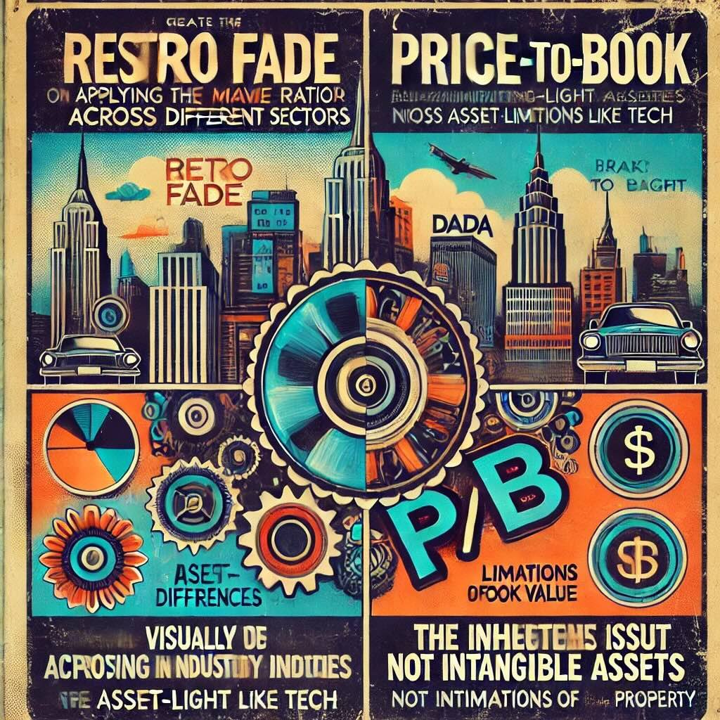 limitations of the Price-to-Book (P/B) ratio, focusing on industry differences and the challenges of applying this metric in various sectors