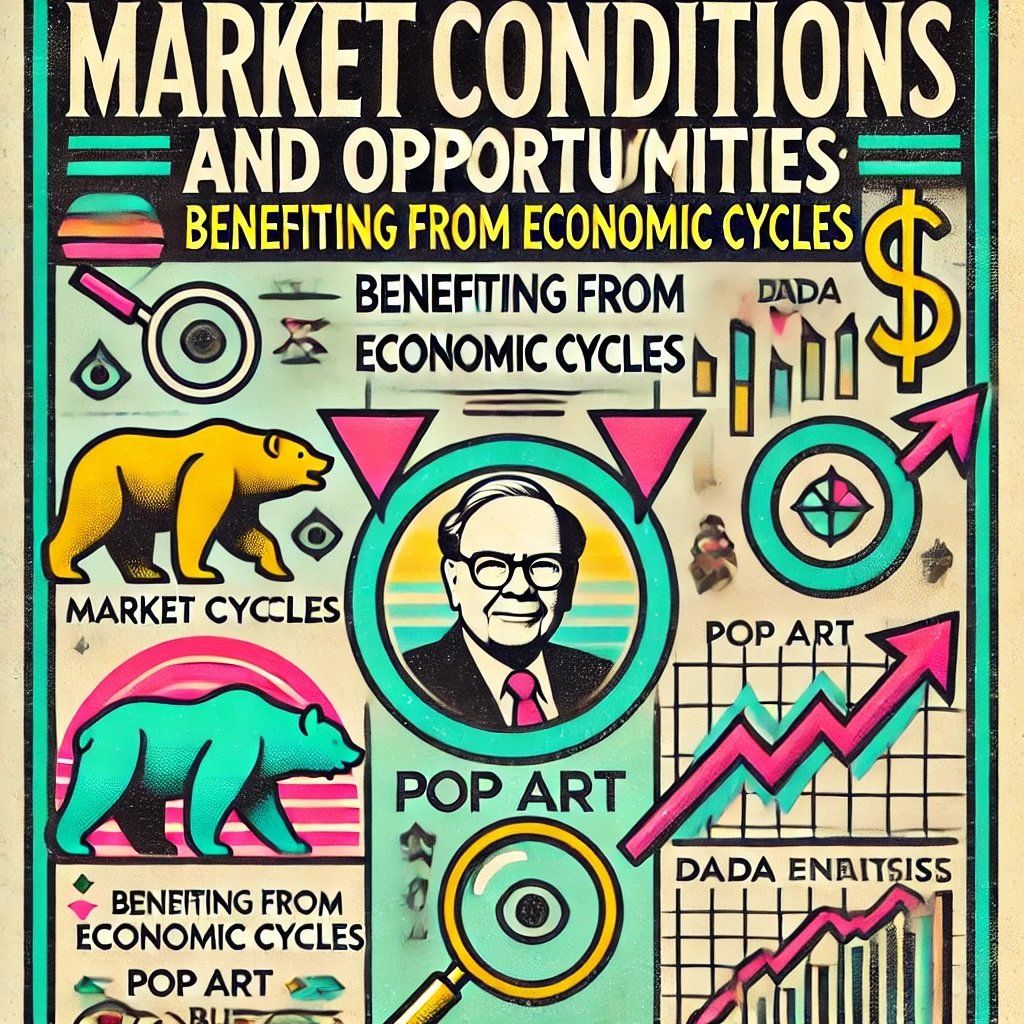 Market Conditions and Opportunities Benefiting from Economic Cycles highlight Buffett’s contrarian mindset and strategic approach during economic downturns