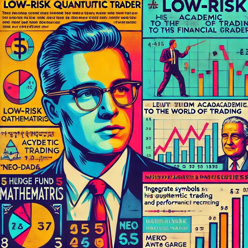 Monroe Trout, his fascination with mathematics, and his rise to prominence in the world of quantitative trading his journey, success in hedge fund trading, and his connection to the "Market Wizards" series