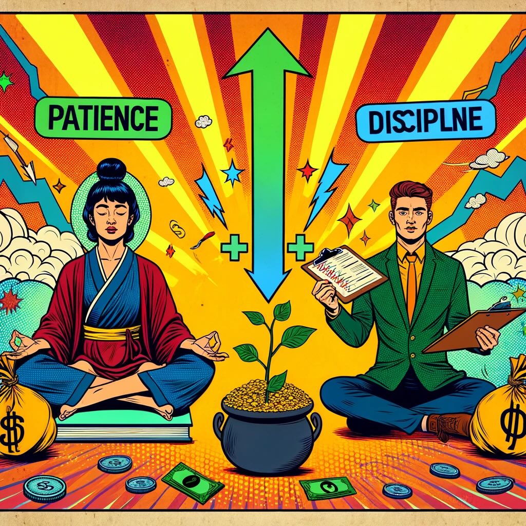 Patience plus discipline equals investing success 